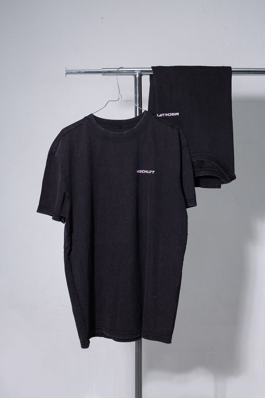 Black T Label Print Heavy